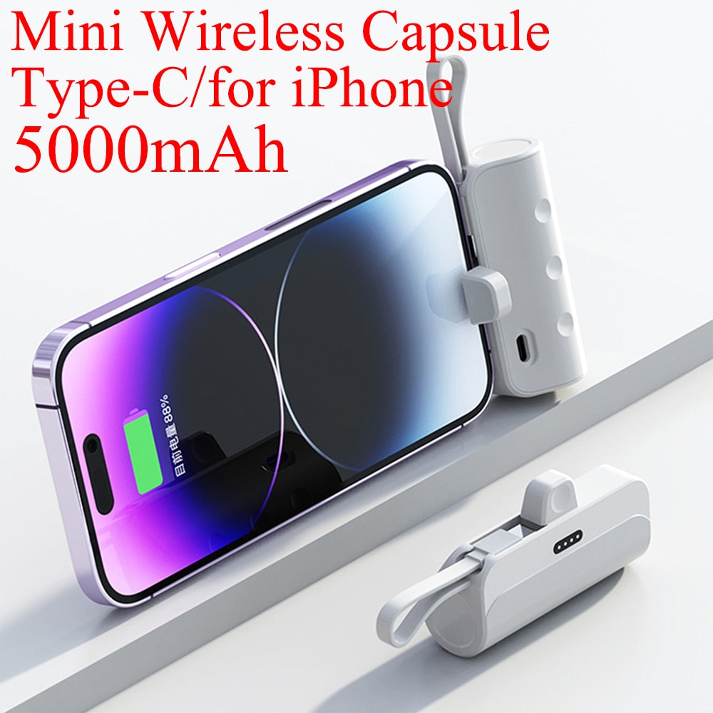 Wireless Capsule Mini Power Bank